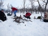 Rast nedanför Jarre mars -09. Fr.v; Jan Olofsson, Jatte, Kjell-Arne Johansson, Per Vallgårda